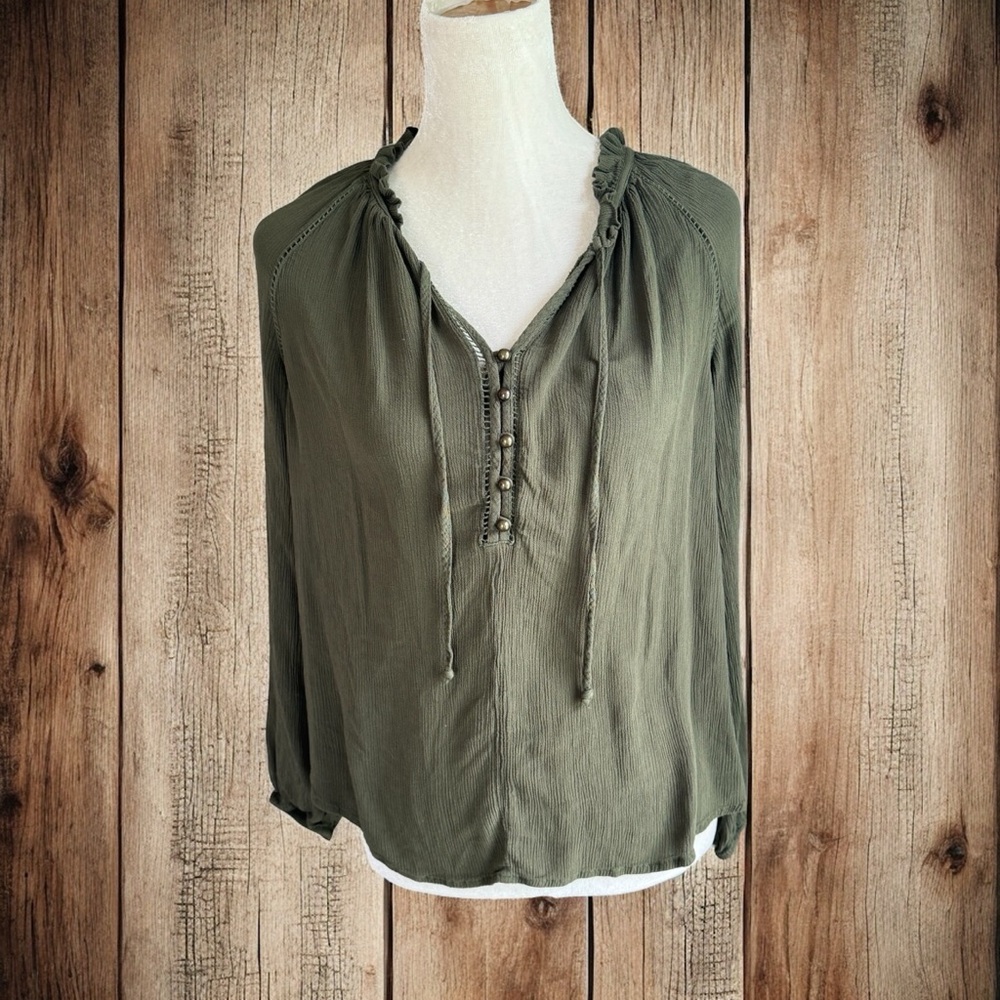 a.n.a. Army Green Blouse